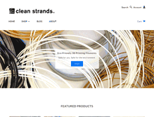 Tablet Screenshot of cleanstrands.com